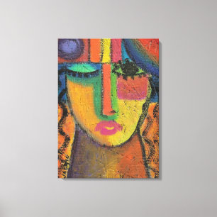 Abstrakte Acrylmalerei auf OSB nicht Gefragt Leinwanddruck