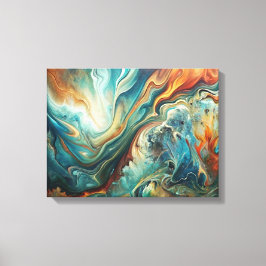 Abstrakte Acrylwerbung Leinwanddruck