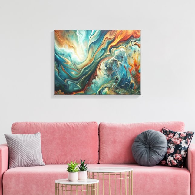 Abstrakte Acrylwerbung Leinwanddruck (Insitu (Wohnzimmer))