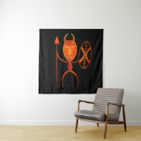 Abstrakte afrikanische indigene Kunst