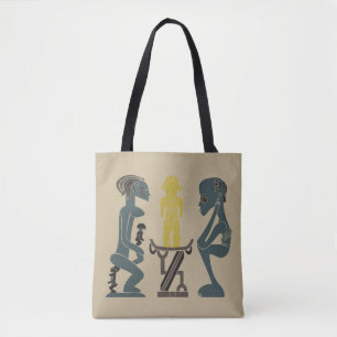 Abstrakte afrikanische Stammes-Szene Tasche