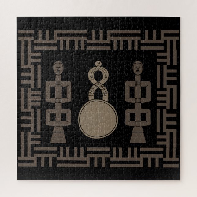 Abstrakte afrikanische Stammeskunst (Vertikal)