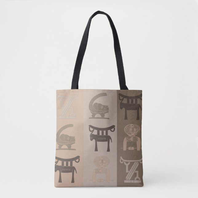 Abstrakte afrikanische Stammeskunst Tasche (Vorderseite)