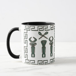 Abstrakte afrikanische Stammeszene Tasse