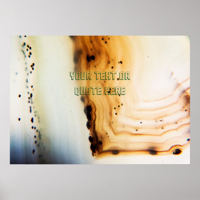 Abstrakte Agate-Muster Poster (Vorne)