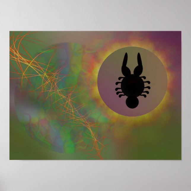 Abstrakte Alien-Finisternis  Poster (Vorne)