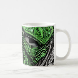 Abstrakte Alien Kaffeetasse