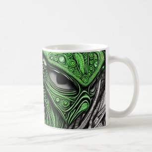 Abstrakte Alien Kaffeetasse