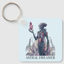 Abstrakte Alien Schlüsselanhänger