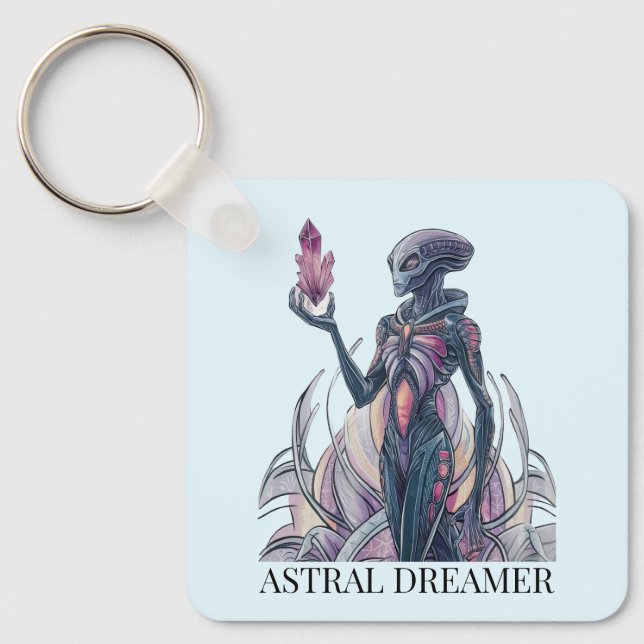 Abstrakte Alien Schlüsselanhänger (Vorderseite)