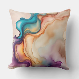 Abstrakte Alkoholtinte Spill Kissen