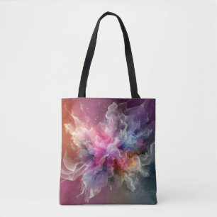 Abstrakte alte Rosenblüten Wolkenlandschaft Tasche