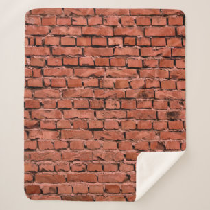 Abstrakte alte Vintag gekrackte Bumpy Rough Brick  Sherpadecke