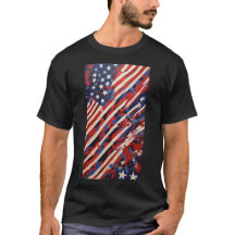 Abstrakte amerikanische Flagge: Dynamic Patriotic 