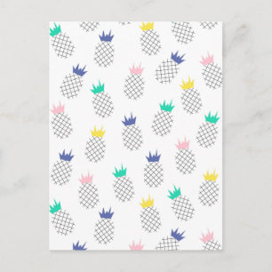 Abstrakte Ananas 2 Postkarte