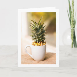 Abstrakte Ananas-Faltkarte Karte