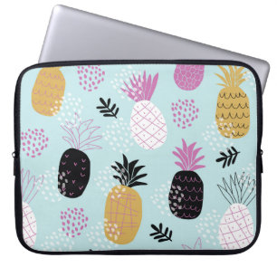 Abstrakte Ananas skandinavisches Stilmuster Laptopschutzhülle