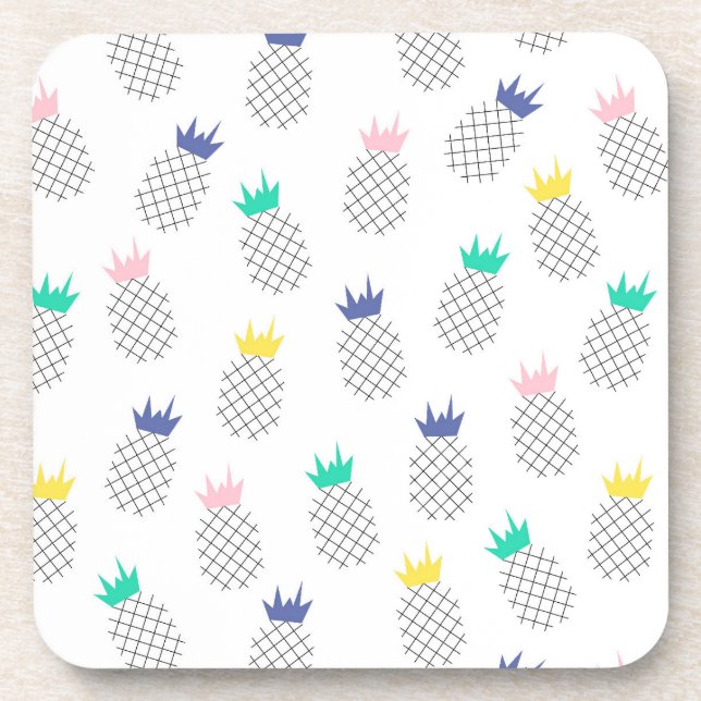 Abstrakte Ananas Untersetzer (Vorderseite)