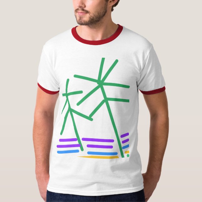 Abstrakte Angst T-Shirt (Vorderseite)