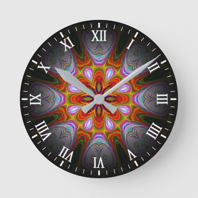 Abstrakte Antike Art-18434 Runde Wanduhr (Vorderseite)