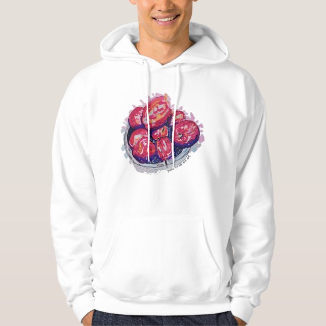 Abstrakte Äpfel Hoodie (Vorderseite)
