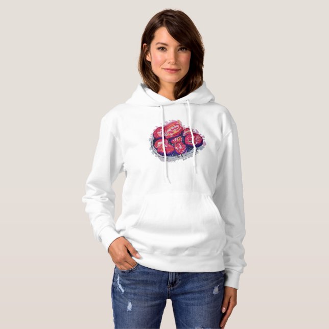 Abstrakte Äpfel Hoodie (Vorne ganz)