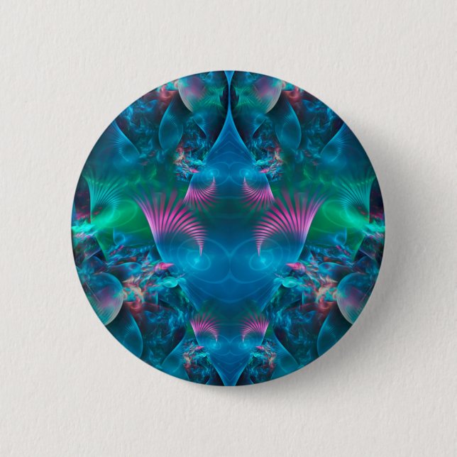Abstrakte Apophyse Fraktal III Button (Vorderseite)