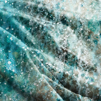 Abstrakte Aqua Watercolor Blüht 60"x80" Fleecedecke