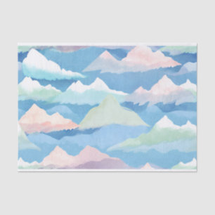 Abstrakte Aquädukte und Berge Natur Seidenpapier