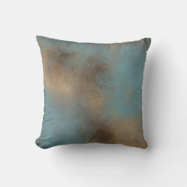 Abstrakte Aquamarine Kunst | Kissen