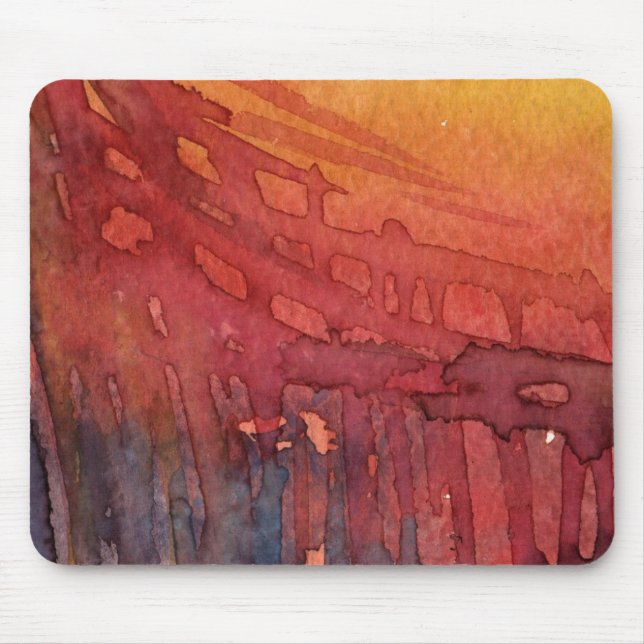 Abstrakte Aquarell 3 Mousepad (Vorne)