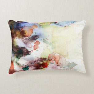 Abstrakte Aquarell-Grunge-Textur mit Farbe Zierkissen