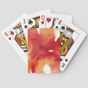 Abstrakte Aquarellbilder Spielkarten