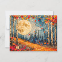 Abstrakte Aquarelldarstellung Vollmond