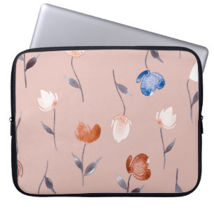Abstrakte Aquarellfarbe: Pastell Nahtlos. Laptopschutzhülle