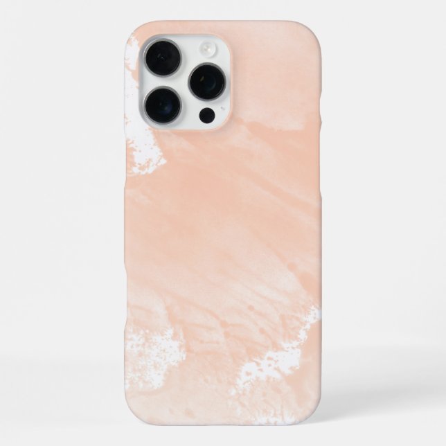 Abstrakte Aquarellfarbe Rosa iPhone 16 Pro Max Hülle (Rückseite)