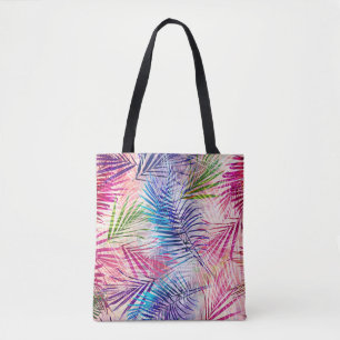 Abstrakte Aquarellfarben Blätter Allover Muster Tasche