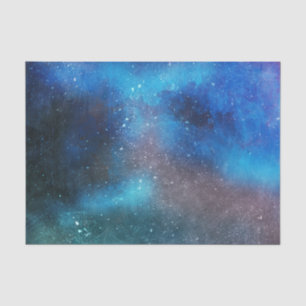 Abstrakte Aquarellfarben-Decoupage der Nacht 10x15 Seidenpapier