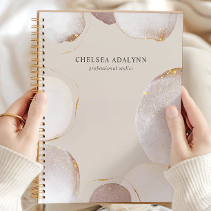 Abstrakte Aquarellfarben Glittering Luxus Elegante Planer