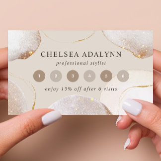 Abstrakte Aquarellfarben Glittering Luxus Elegante Treuekarte