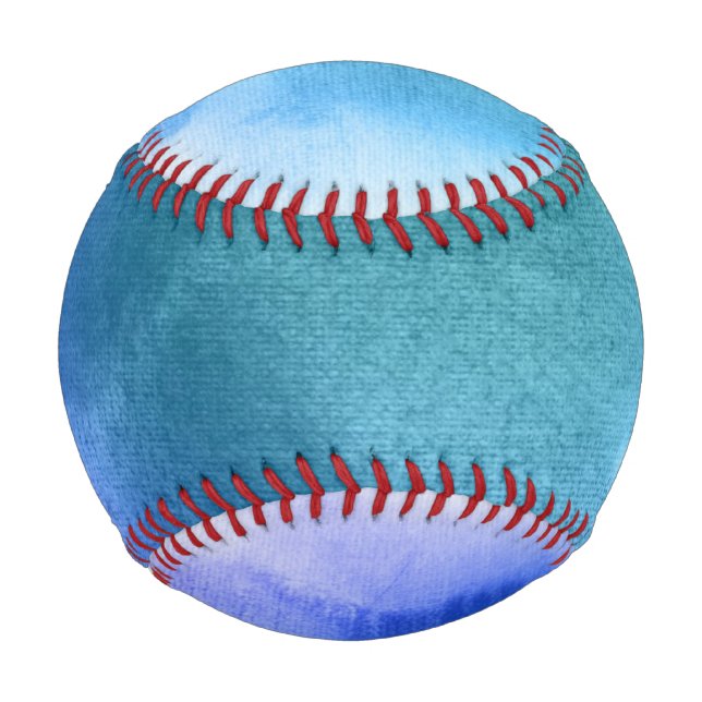 Abstrakte Aquarellfarben, handgemalt 12 Baseball (Vorderseite)