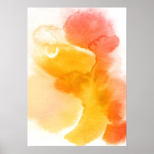 Abstrakte Aquarellfarben, handgemalt 13 Poster