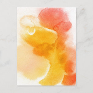 Abstrakte Aquarellfarben, handgemalt 13 Postkarte
