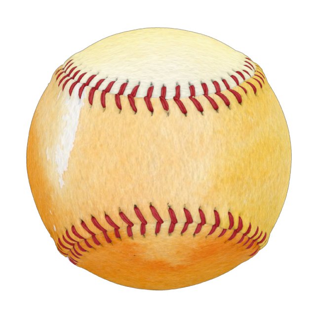 Abstrakte Aquarellfarben, handgemalt 14 Baseball (Vorderseite)