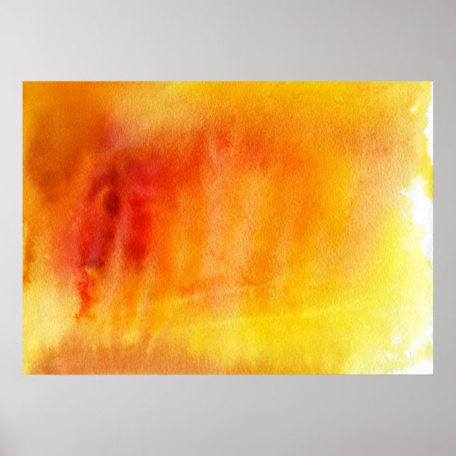 Abstrakte Aquarellfarben, handgemalt 19 Poster (Vorne)