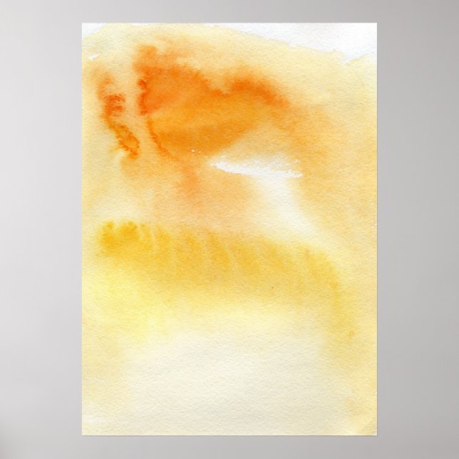 Abstrakte Aquarellfarben, handgemalt 5 Poster (Vorne)