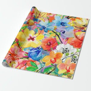 Abstrakte Aquarellfarben, handgemalt mit m Geschenkpapier