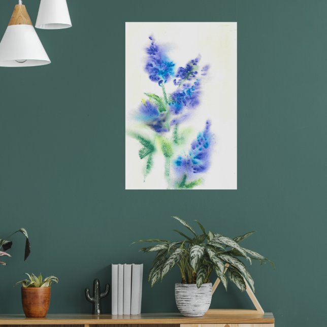 Abstrakte Aquarellfarben Poster (Wohnzimmer 1)