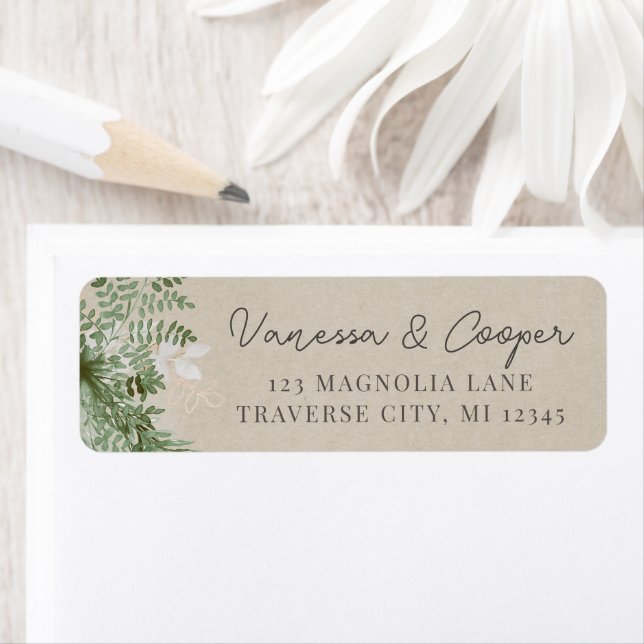 Abstrakte Aquarellfärbung Rücksendeadresse (Insitu)