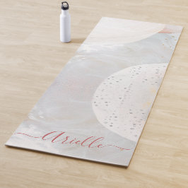 Abstrakte Aquarellformen Yogamatte
